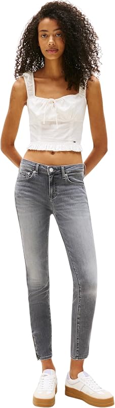 Damen Jeans Hose Sophie Low Rise, Grau (Denim Grey), 34W/34L