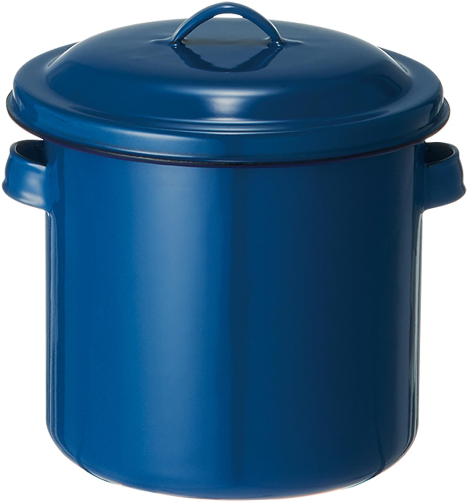 野田琺瑯 ホーロータンク 蓋 手付 14cm ブルー AKT16021商品画像