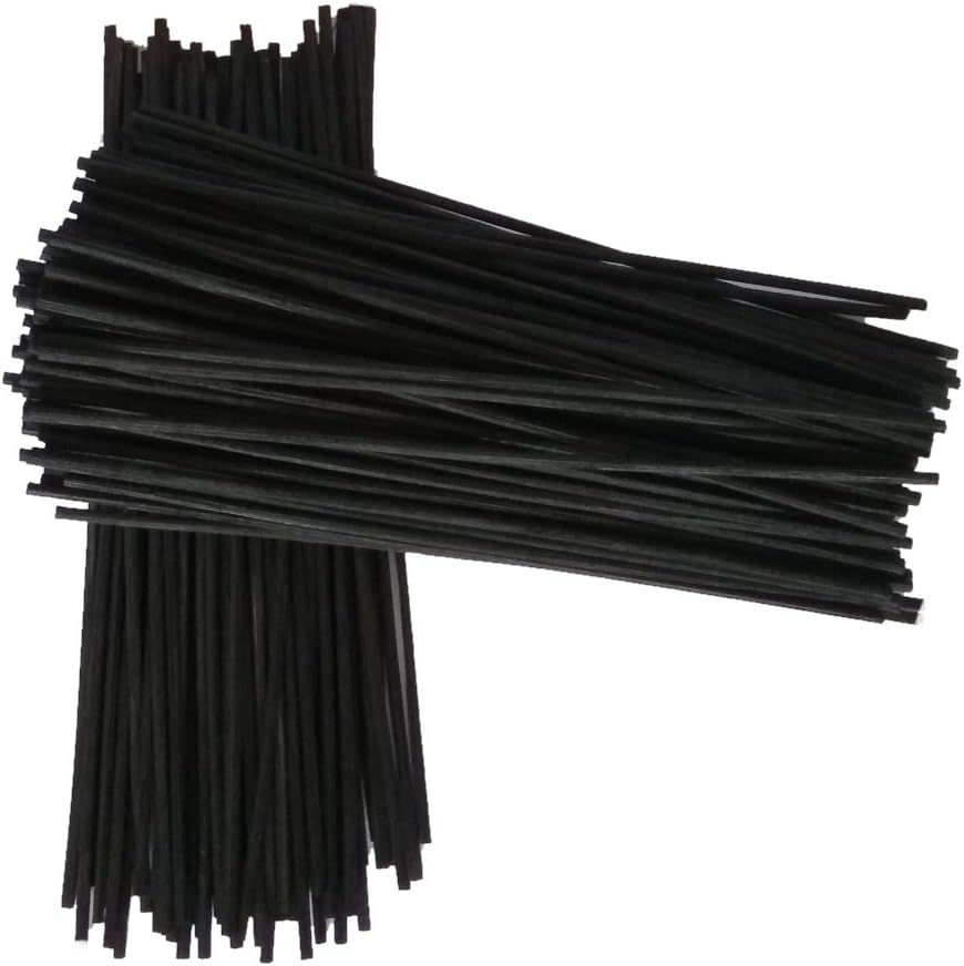 AIWANT 50 Black Reed Diffuser Sticks Aroma Rattan 8‘’(20CM) X 3MM