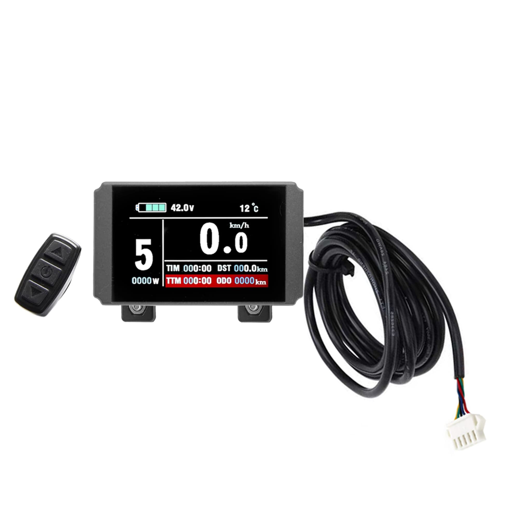 windmeile | Display KT-LCD8H, on-board computer, speedometer display, LCD display, illuminated, multifunctional, e-bike, electric bike, pedelec, 24V/36V/48V