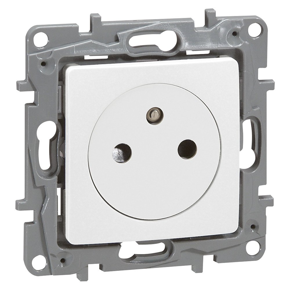 LEGRAND - Prise 2P+T Affleurante Blanc Legrand Nilo 664737 - LEG-664737