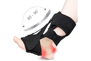 CARELIVING 1 Pack Plantar Fasciitis Night Splint Upgrade Foot Brace Plantar Fasciitis Relief Splint Fit Women Men Adjustable Orthotic Stretcher Support Relief Foot Drop Achilles Tendonitis Day&Night