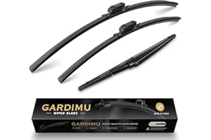 GARDIMU Front and Rear Windshield Wiper Blades, 3 Pcs Front and Back Windshield Wipers Blades Replacement for Mazda CX-5 CX-9