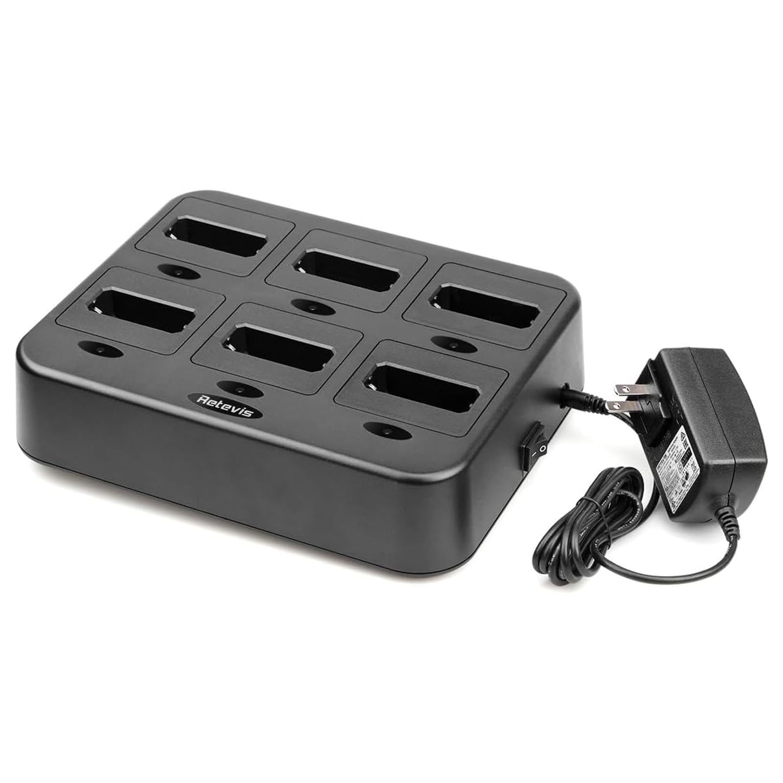Photo 1 of Retevis RT22 Walkie Talkie Charger, Six-Way Charger, Multi Unit Charging Station, Compatible with Retevis RT22 RT22S RB19 RB19P RB39 RB39P Walkie Talkie (1 Pack)