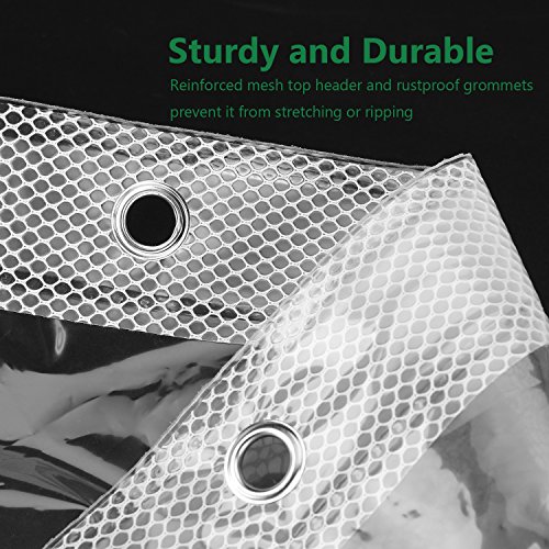 Shower Curtain Liner, Feagar Mold&Mildew Resistant Waterproof Anti-bacterial 72x72 Inch PVC Free, Non Toxic,Eco-Friendly,Odorless Bathroom Set for Bath tub or Shower Stall (Clear Transparent Enhanced) - Thumbnail 4