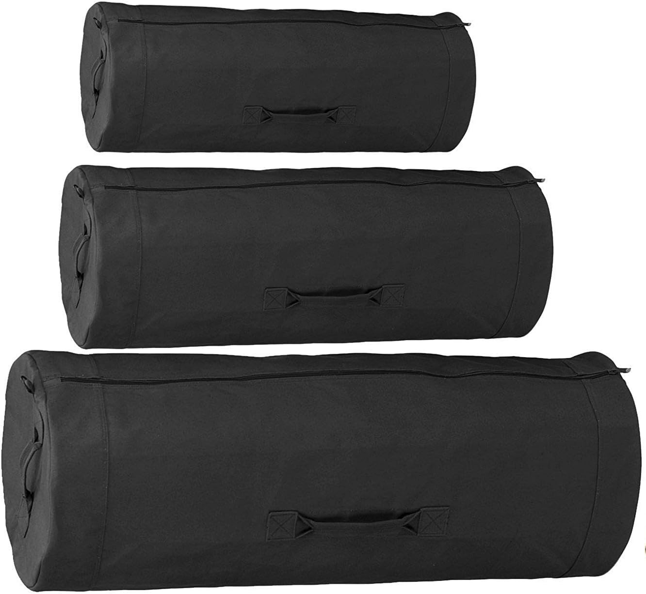 black military duffle bag
