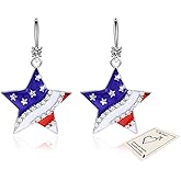 Festive Earrings for Women Men, Bohemian Tassel Dangle Earrings Colorful Drop Earring Independence Day Drop Earring Holiday Carnival Party Jewelry Gifts Accessories