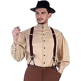 ThePirateDressing Steampunk Victorian Cosplay Costume Mens Seigneur Linen Shirt