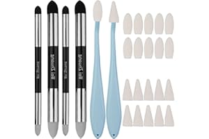 26PCS/Set Oil Pastel Blending Tools Blending Stump and Double Headed Sponge Pen with Washable Rubbing Head Sketch Scrapers To