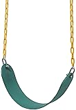 Jungle Gym Kingdom Swing Seat Heavy Duty 66" Chain Plastic Coated - Playground Swing Set Accessories Replacement | Green