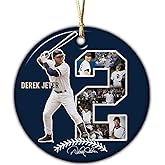 Teerabbit Derek New York Jeter Baseball Captain Christmas Ornaments Home Decoration - Birthday, Christmas, Thanksgiving Day Gifts for Baseball Fans