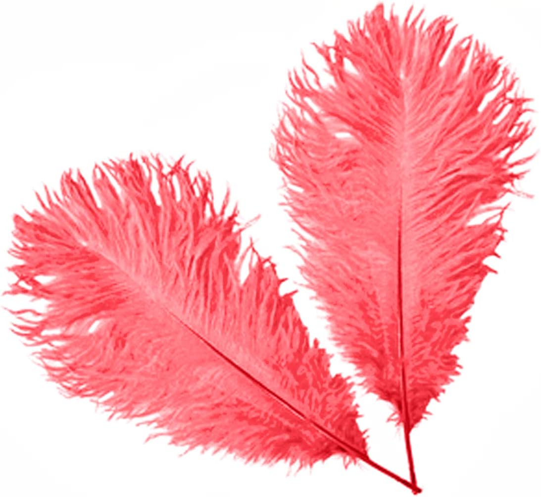 Trimming Shop 14-16inch(35-40cm) Red Ostrich Feathers Plume for Wedding Table Centrepieces Home Decoration Decorating Costumes Headdresses Showgirl Spadones - Image 3
