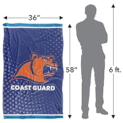 Coast Guard Academy Bears Blanket, 36" x 58", Logo