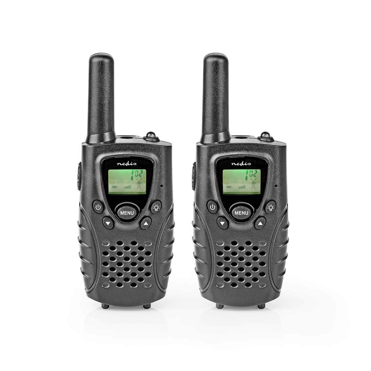 NEDIS Wltk0800Bk Walkie-Talkie Range 8 km 8 Channels Vox 2 Pieces Black