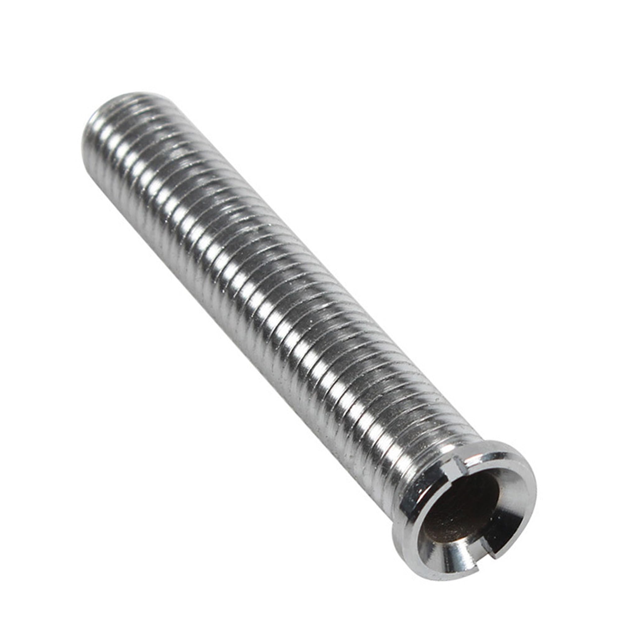 M12 x 70 mm Kitchen Sink Basket Screw, Hollow Screw Sink, Brass Hollow Screw for Strainer Basket Valves, Sink Basket Screw for Sink Strainer Plug, Kitchen (Silver)