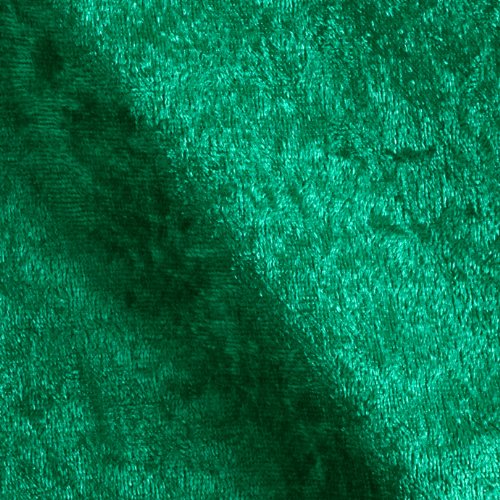 Ben Textiles Stretch Panne Velvet Velour Fabric by The Yard, Flag Green
