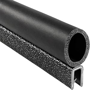 Trim-Lok Trim Seal with Top Bulb – Fits 3/16” Edge, 3/4” Bulb Seal Diameter, 25’ Length – PVC Plastic Trim with EPDM Rubber Seal, Easy to Install for Cars, Boats, RVs, Trucks, and Home Applications