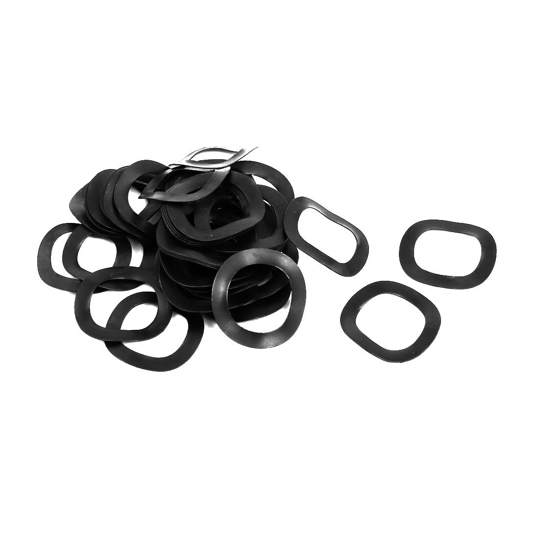 Sourcingmap 14mm Inner Diameter 21mm Outer Dia 0.4mm Thickness Carbon Steel Compression Type Wave Washer 50pcs