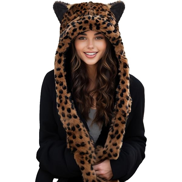 Amazon.com: iHeartRaves Husky Animal Hood, Hat, Scarf and  display picture 3