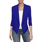 Hybrid & Company Versatile and Modern Women's Nylon Ponte De Roma Open Blazer Jacket