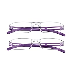 LifeArt Blue Light Blocking Reading Glasses, 2 or