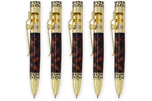 RI ZHENG AS-BP331#5-G, DIYKITSMALL, Gold mini stick shift pen kit with reverse gear, Woodturning Kit (5 pack)