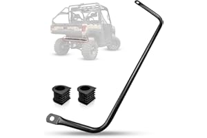 BOQNZN Rear Stabilizer Bar Compatible with Polaris Ranger 2019-2022, Welded Tube Stabilizer Replaces 5341248-458, Rear Stabilizer Sway Bar Matte Black with Bushing and Bushing Retainer