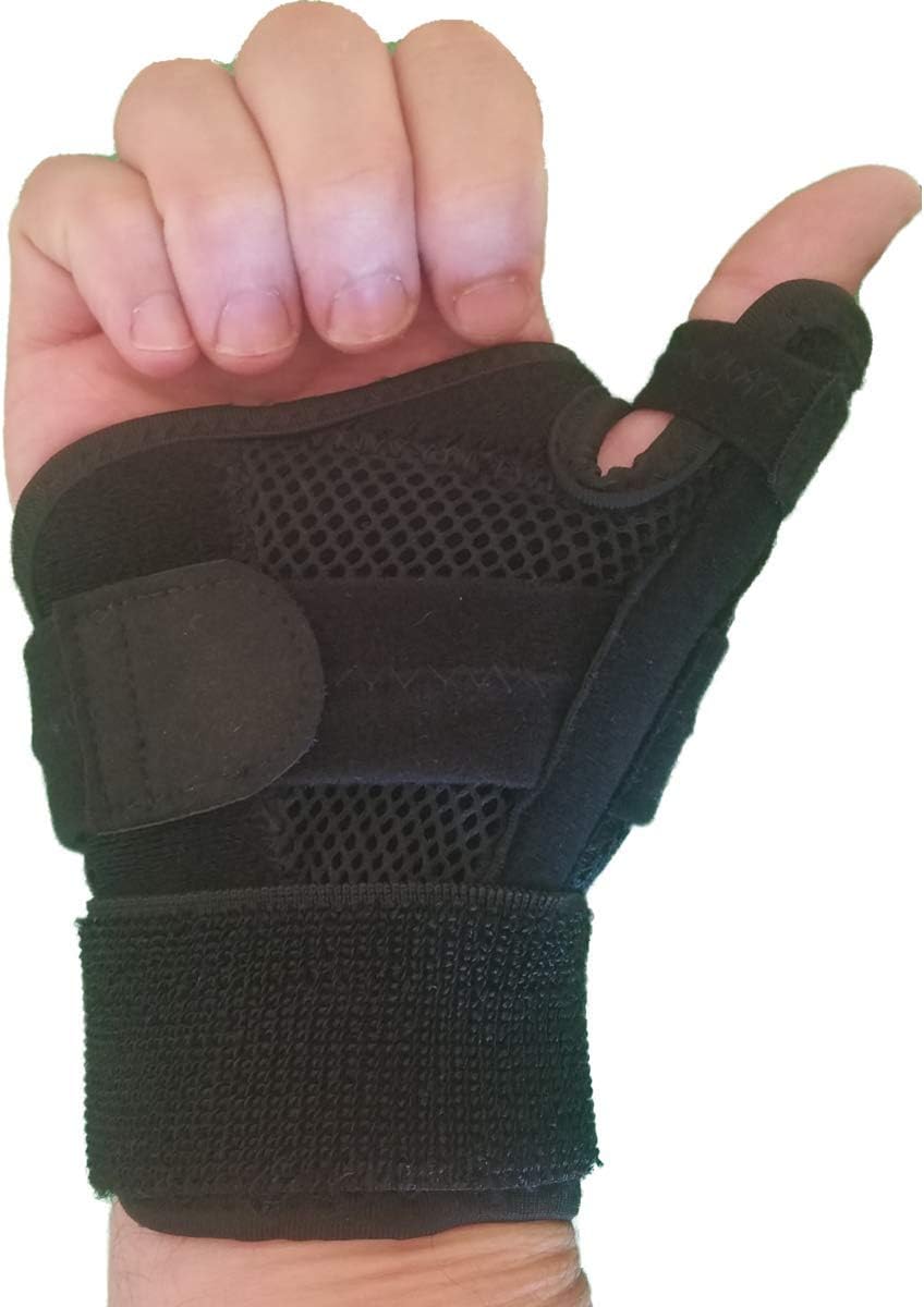 Copper Compression Recovery Thumb Brace - Guaranteed Highest Copper Thumb Spica Splint for Arthritis, Tendonitis. For Both Right Hand and Left Hand. Wrist, Hand, and Thumb Stabilizer and Immobilizer: Health & Personal Care