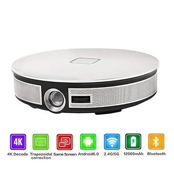 ZUHN Proyector portátil 3D LED Mini, Reproductor Multimedia ...