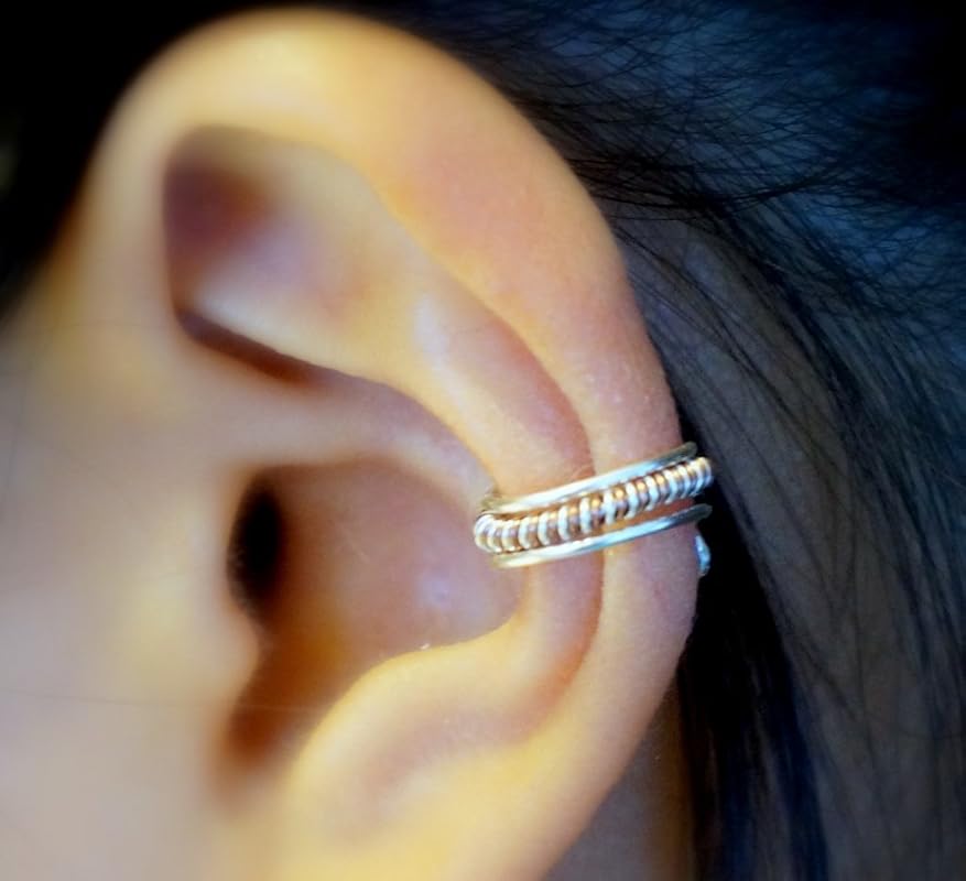 46)Ear Cuff; Simple and Cute NonPierced EAR CUFF I *Silver* Handmade