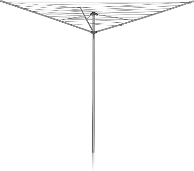 Addis 35m 3 Arm Rotary Washing Line Grey with Ground Spike