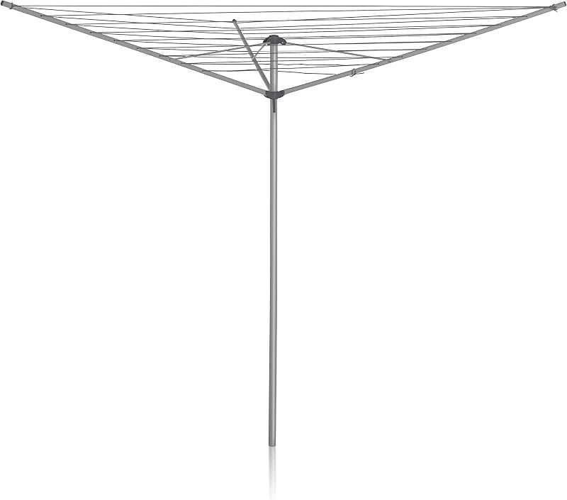 Addis 35m 3 Arm Rotary Washing Line Grey with Ground Spike