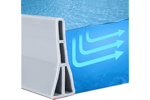 3" High Shower Water Splash Guard,New Collapsible Shower Threshold Water Dam,Shower Barrier Water Stopper to Keep Water Reten