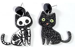 AONKLOT Halloween Earrings for Women Vintage Gothic Earrings Stud Earrings for Women Unique Fun Earrings Holiday Party Novelty Weird Stuff Halloween Costume Accessories Halloween Jewelry Gift for Women