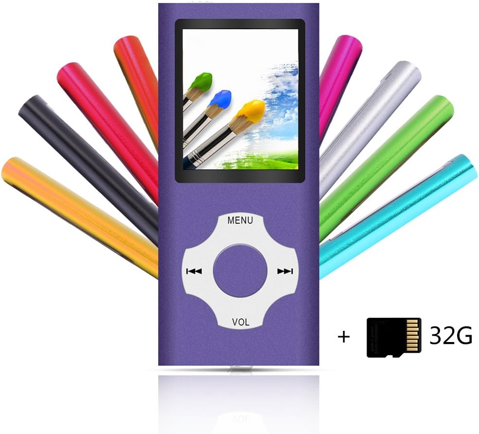 "Tomameri Compact MP4/MP3 Player with a 32 GB Micro SD Card