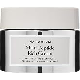 Naturium Multi-Peptide Rich Cream, Nourishing Face Cream, 1.7 oz | Ultra-Rich Peptide Face Cream for Dry Skin, Deeply Nourishing, Helps the Look of Fine Lines &amp; Firmness
