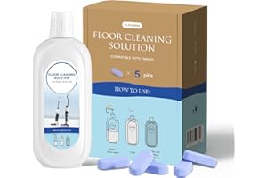 Nukisa 5 Bottles Compatible with Tineco Cleaning Solution 500ml Per Bottle Lavender Scents Floor Cleaner Compatible with All Robot Vacuums with Mopping and Cordless Wet/Dry Vacuum (Lavender Scents)