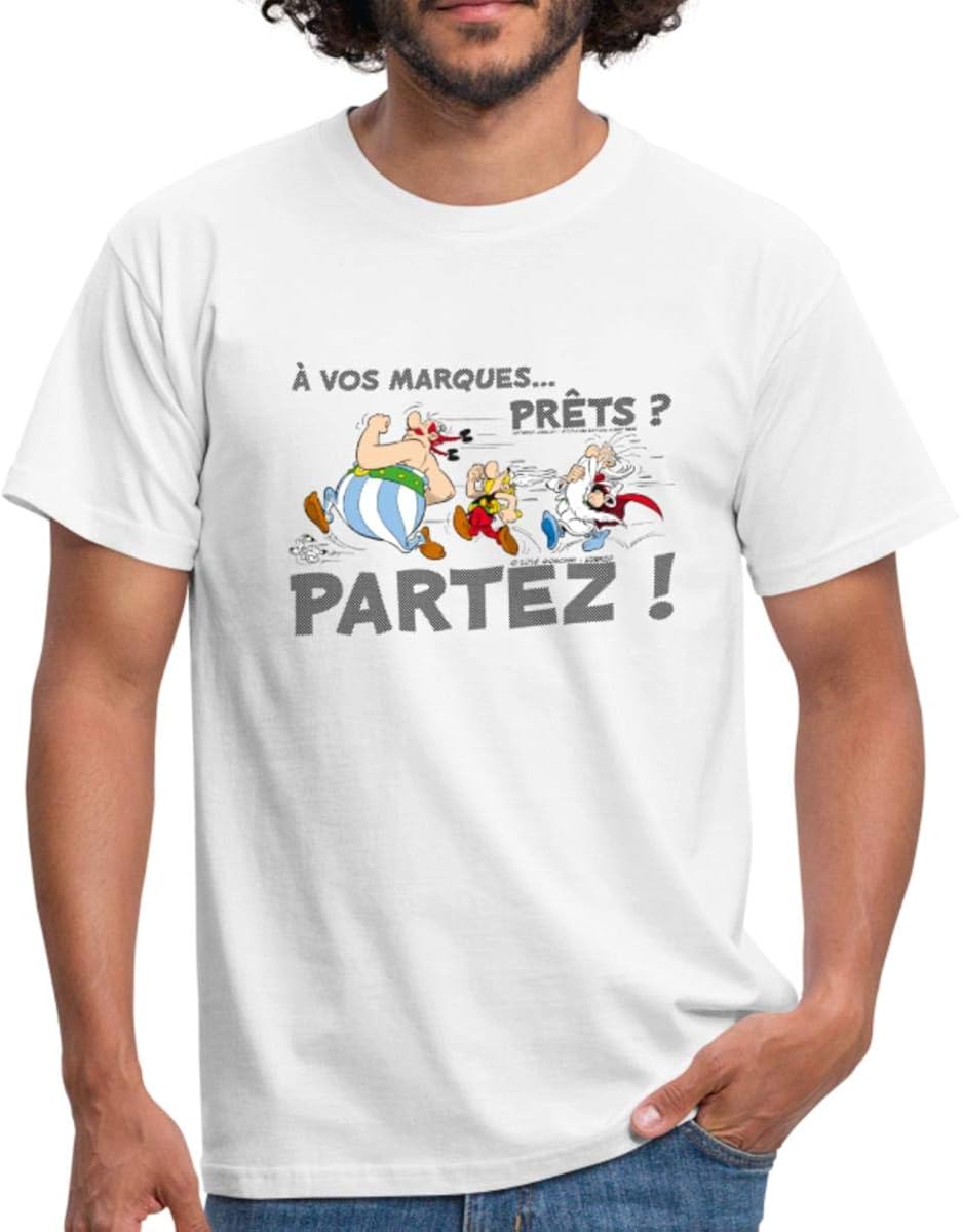 T-Shirt Astérix Et Obélix - Manches Courtes Unisexe - Coton Gildan - Neuf Avec Étiquettes