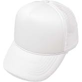 Trucker Hat Mesh Cap Solid Colors Lightweight with Adjustable Strap Small Braid