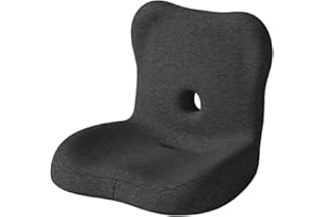 L-Shaped Memory Foam Seat Cushion, Full Fit Deformable Ergonomic Back Support Pillow for Drive, Coccyx Tailbone Pain Relief, 