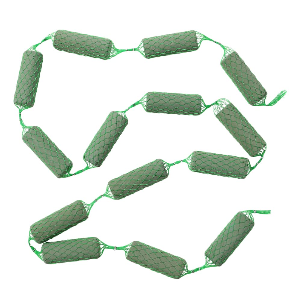 PRETYZOOM Flower Foam Garland Floral Foam with Net Flower Foam Flowers Plug-in Sponge Plug Brick Wet Foam Moss for Wedding Flower Arch Flower Arrangement 210 cm