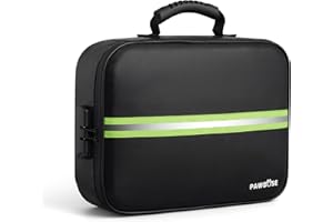 PAWBOSE Fireproof Document Bag with Lock, Upgraded Fireproof, Heat Insulated & Waterproof Box for Document,Portable Storage f