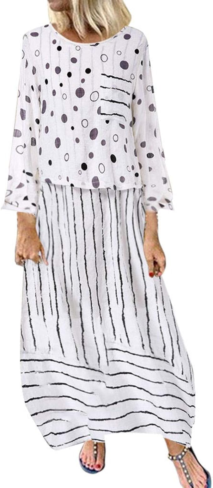 plus size polka dot maxi dress