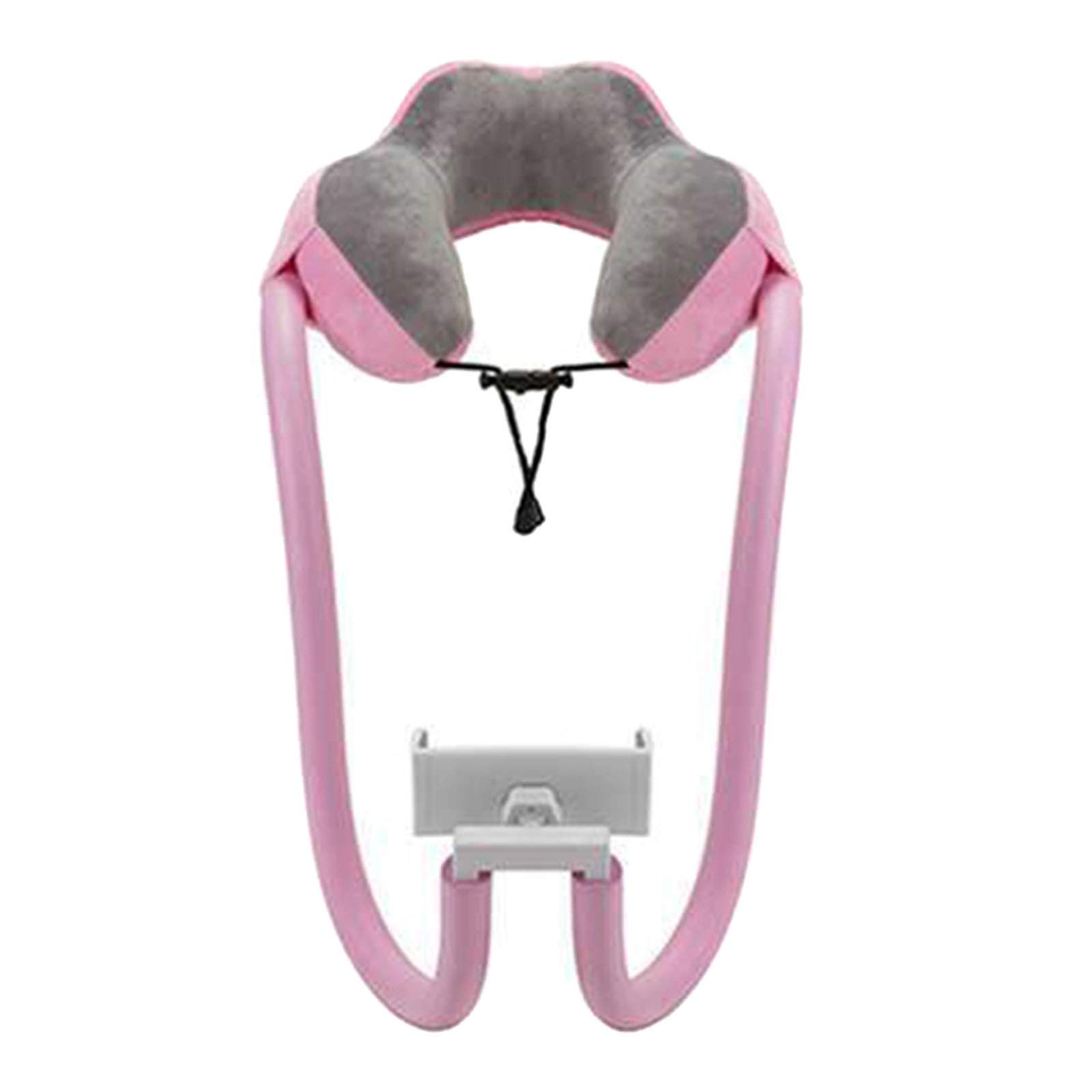JeromKewin 2-in-1 Comfortable U-Shaped Pillow with Gooseneck Phone Holder, Multifunction Pillow and Cell Phone Mount,Free Your Hands