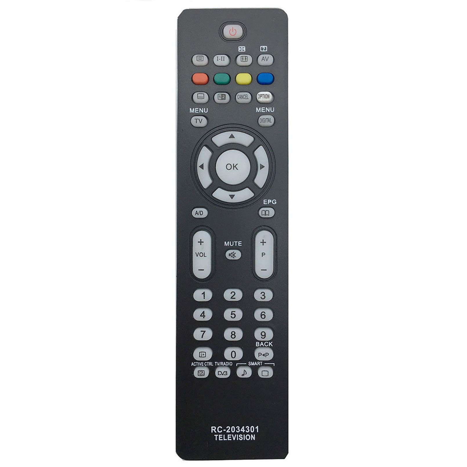 ALLIMITY RC2034301/01 Remote Control Replaced for Philips 19PFL5522D-12 23PFL5522D-12 26PFL3512D 26PFL5522D 26PFL7532D 26PFL7532D-12 32PFL3512D 32PFL5522 42PFP5532D-05 50PFP5532D