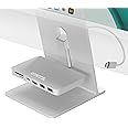 Plugable USB C Hub for iMac 24 Inch 2021, 2023, and 2024 6-in-1 USB Hub Multiport Adapter with 10Gbps USB-C and USB 3.0, 2X USB 2.0, microSD & SD Card Reader, Not for 2020 and Earlier iMacs (AD-6IN1)