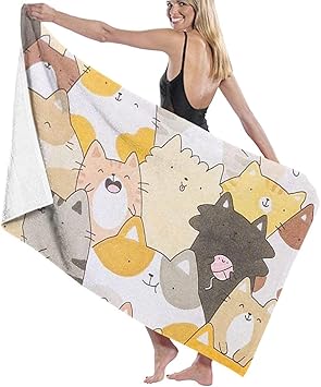 Ewtretr Cartoon Pic Super Saugfahigen Badetuch Handtucher Fur Badezimmer Hotel Home Ideen Dekoration Amazon De Kuche Haushalt