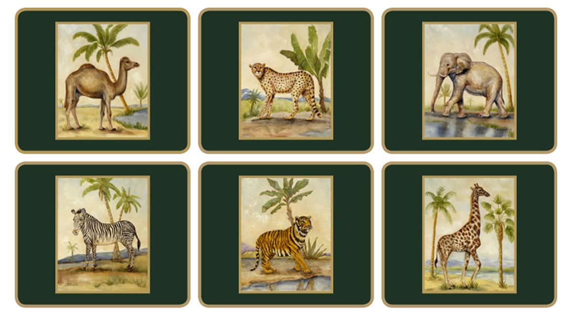 Lady Clare African Animals Coasters - Set of 6