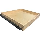 Couver Pull Out Drawers For Cabinets, 24"W x 21"D x 3"H Soft Close Slide Out Wood Shelves Storage Organizer for Kitchen, Finished, Heavy-Duty, Non-Assemble