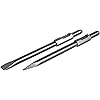 TR Industrial TR89101 Point and Flat Concrete Chisels for Electric Demolition Jack Hammer, Silver
